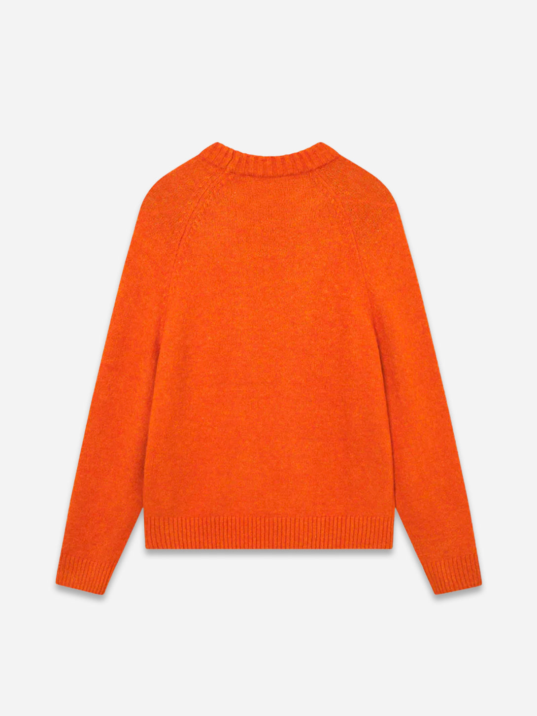 Gold Flame Gilbert Crewneck Knit Mens Long Sleeve Les Deux Pullover Sweater Orange Chunky Collar 