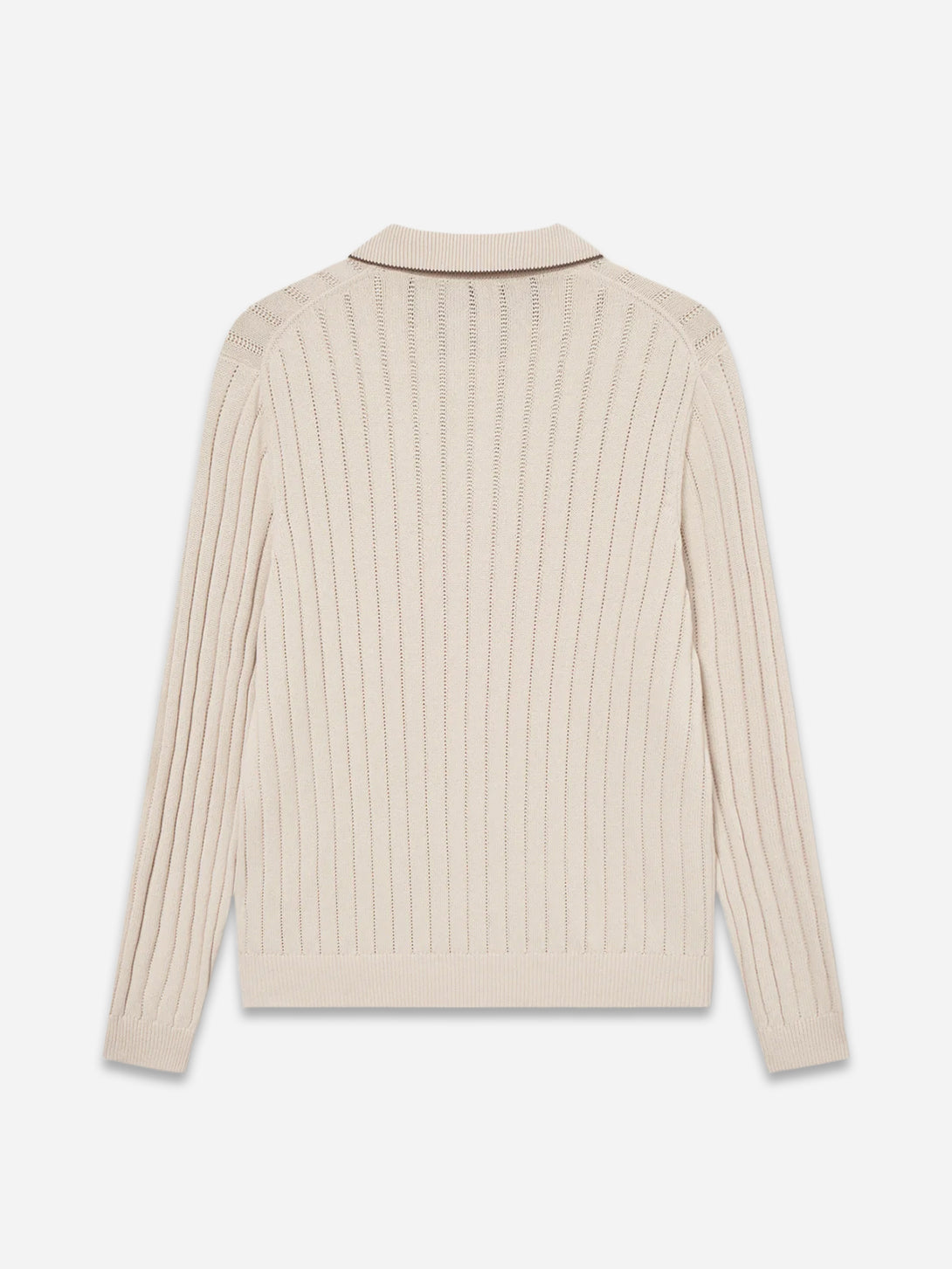 Ivory Bogart Rugby Polo Knit Mens Les Deux Knit Polo Long Sleeve Shirt 