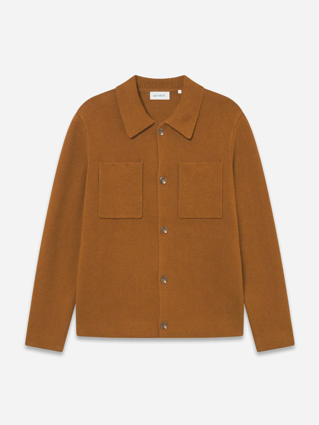 Monks Robe Fischer Cotton Milano Overshirt Mens Knit Button Up Woven Shirt 