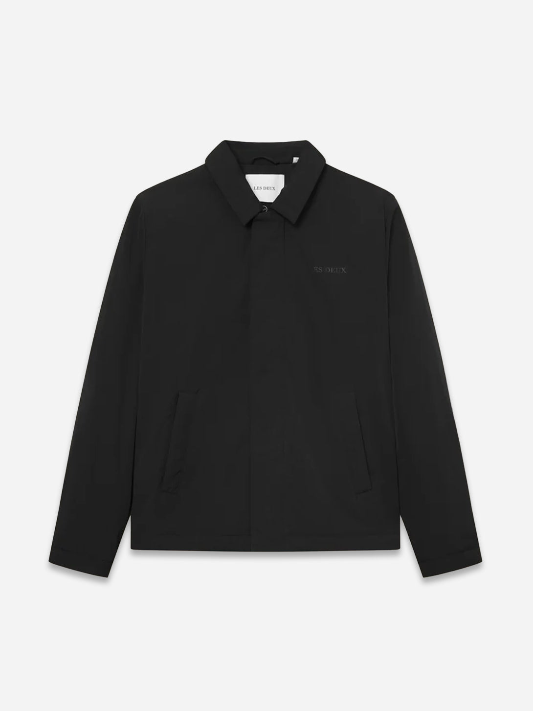 Black Idris Padded Jacket Les Deux Mens Varsity Jacket Collared Outerwear 