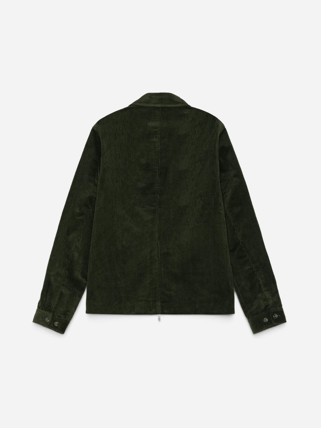 Rosin Green Corduroy Zipper Coach Jacket Mens Corduroy Zip Up Jacket Les Deux