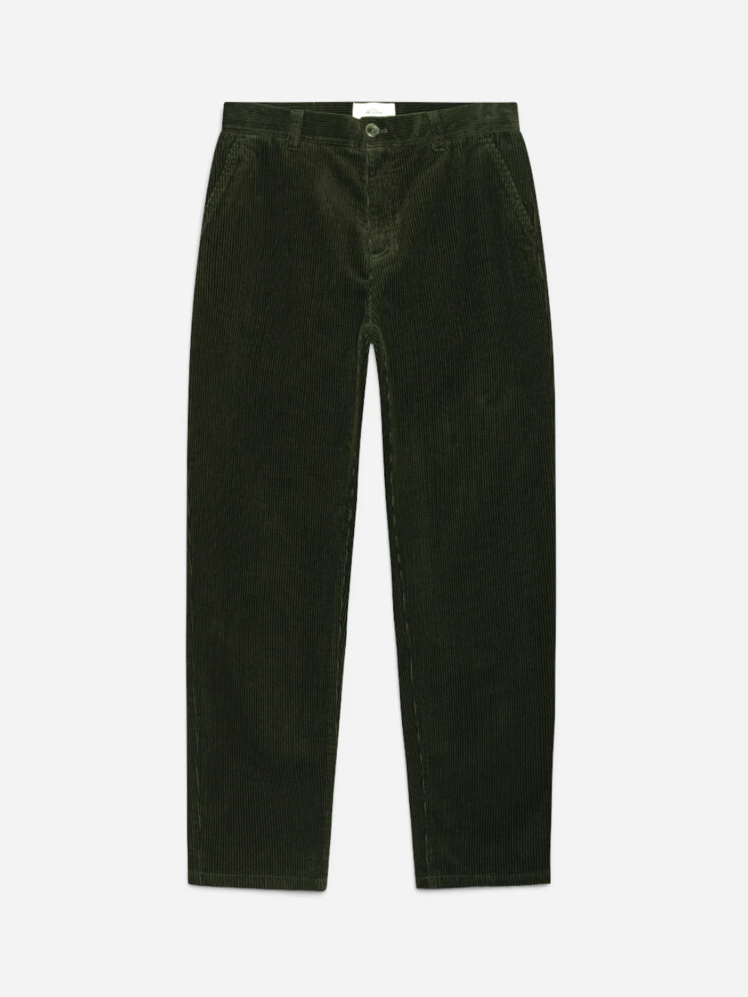 Rosin Green Corduroy Tapered Pants Mens Green Corduroy Chino Pants Les Deux 