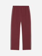 Chocolate Truffle Red Seersucker Track Pants Mens Loungewera Pants Les Deux 