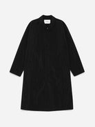 Black Shiny Coat Mens Long Coat Les Deux 