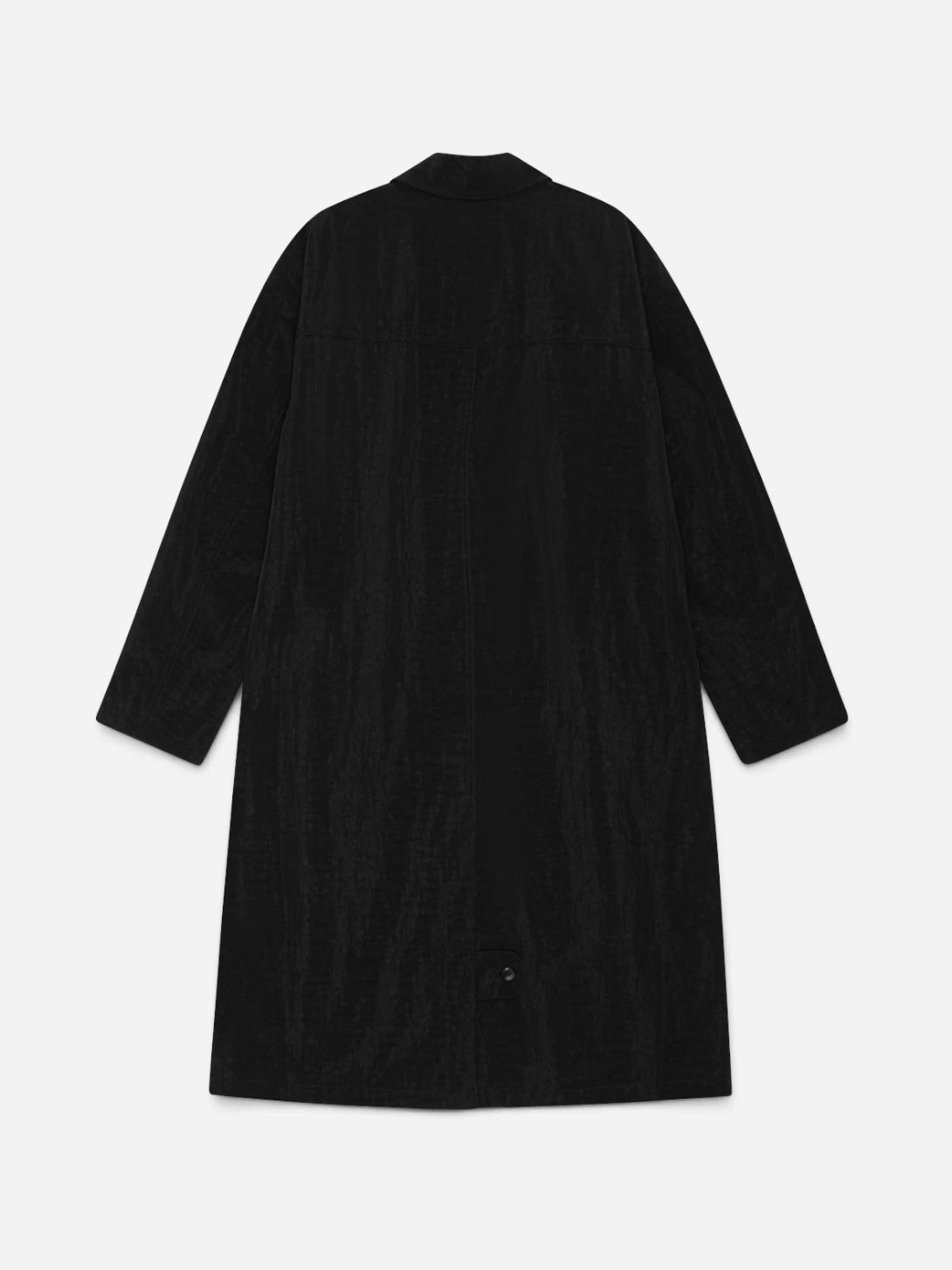 Black Shiny Coat Mens Long Coat Les Deux 