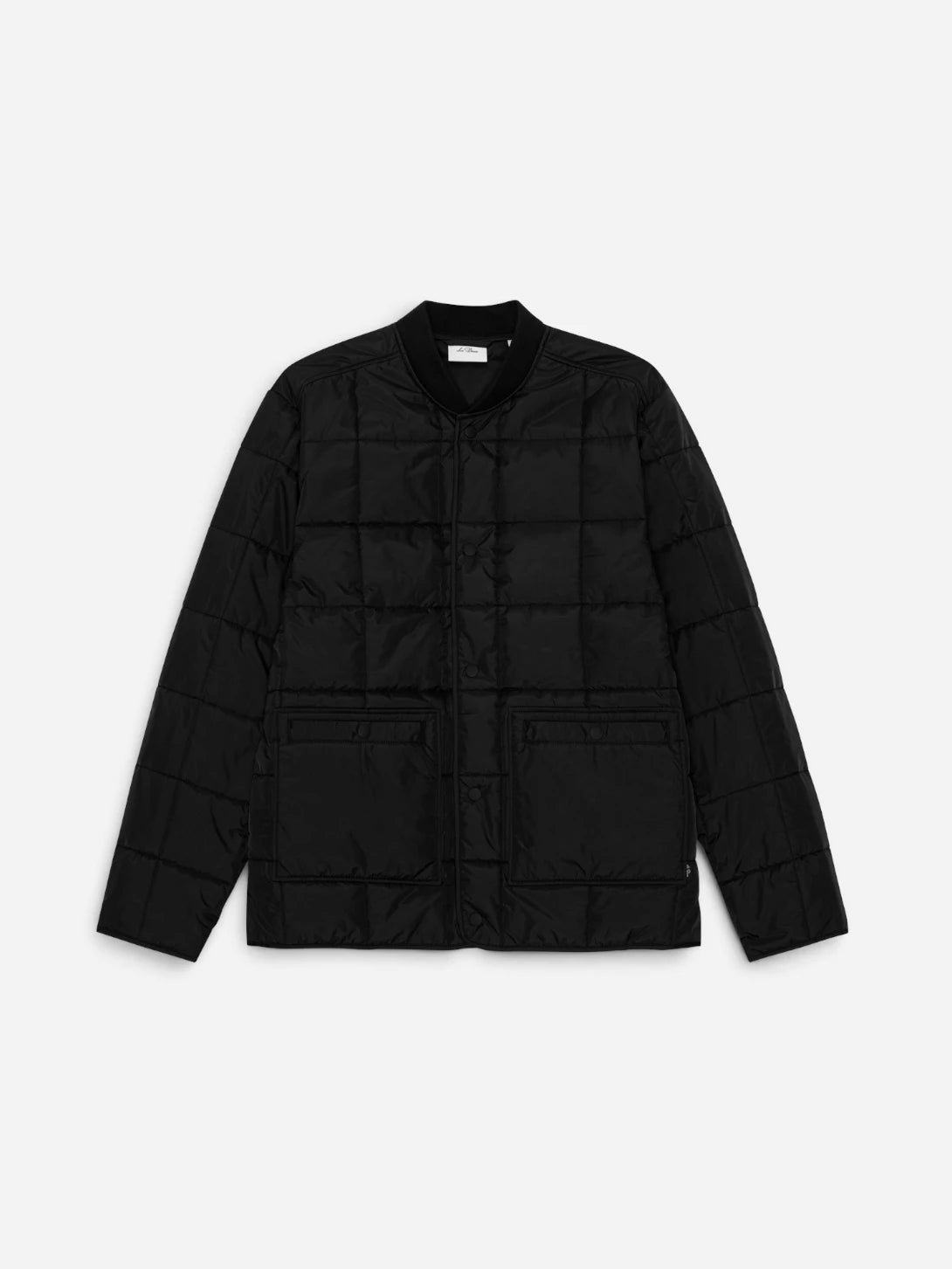 Black Quilted Jacket Mens Les Deux Quilted Outerwear Coat 