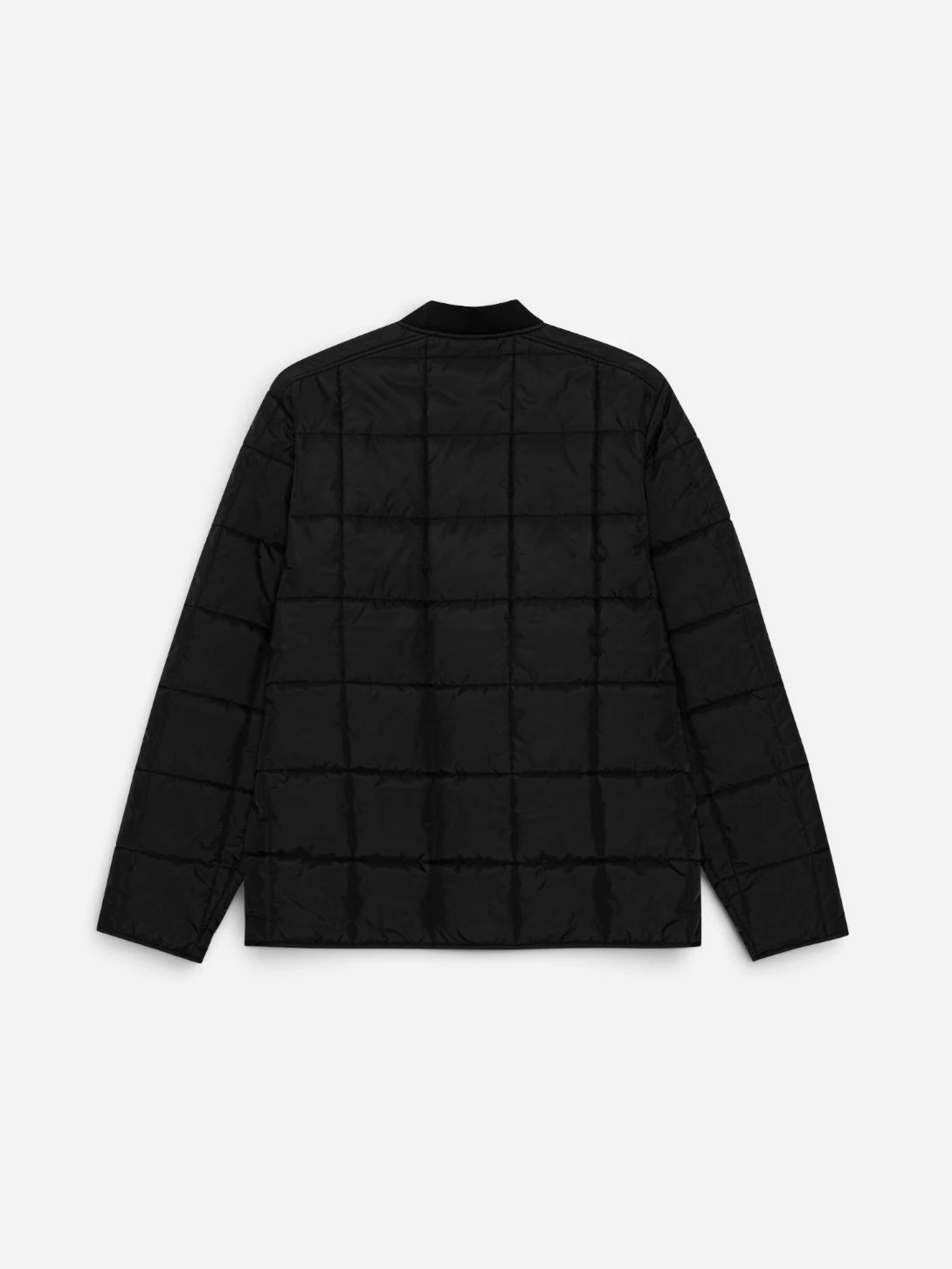 Black Quilted Jacket Mens Les Deux Quilted Outerwear Coat 