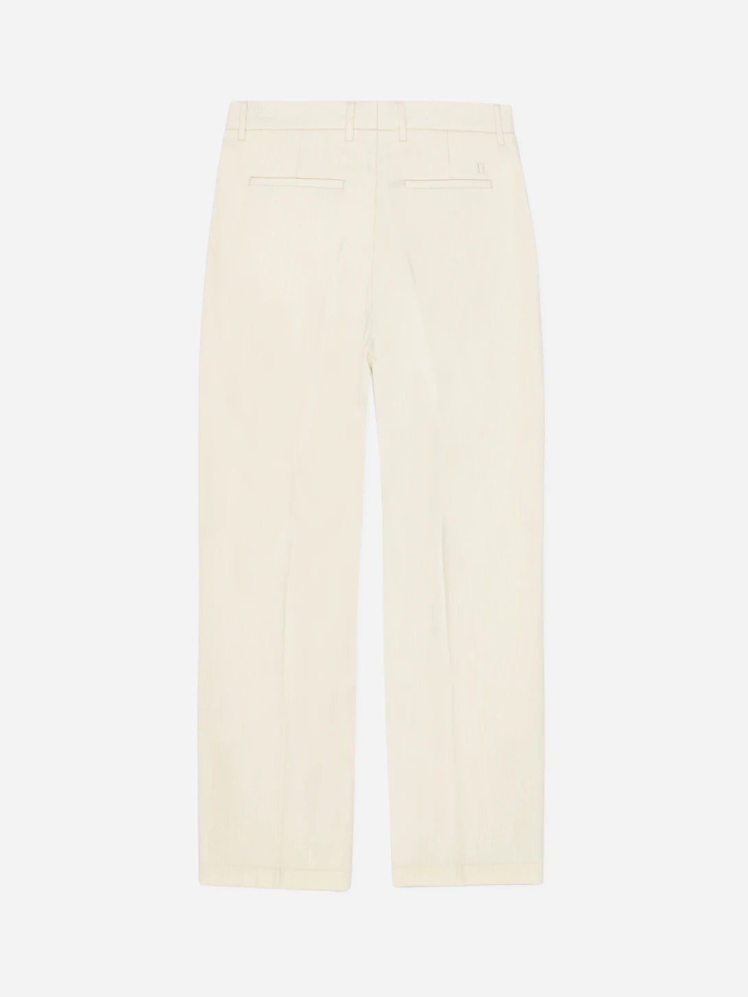 Ivory Brushed Twill Tailored Pants Les Deux Mens Trousers