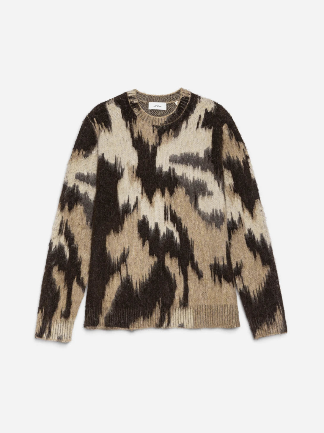 Shopping Bag Brown Forrest Crewneck Knit Mens Pullover Crewneck Sweater Les Deux