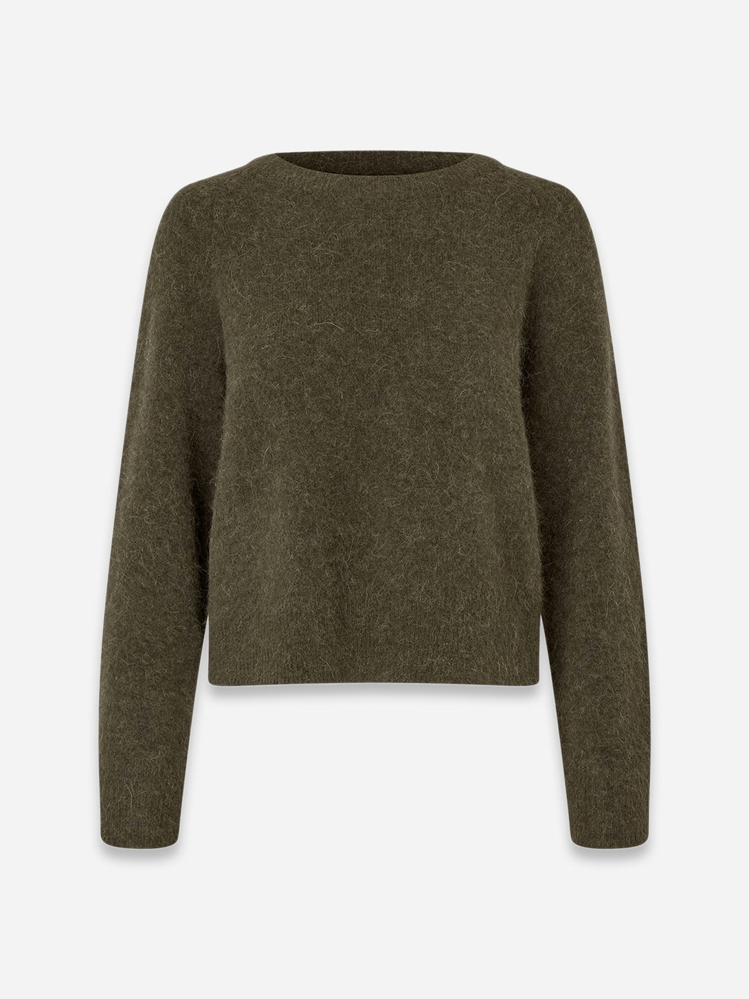 Deep Forest Nor O N Short Womens Light Crewneck Sweater Samsoe Samsoe 