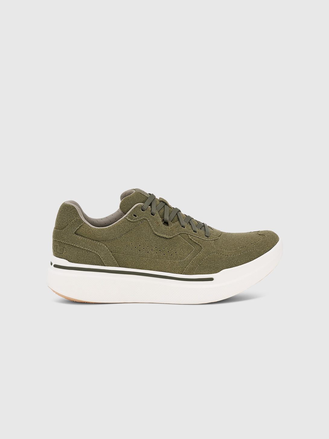 Burnt Olive Sequence 1.1 Suede Ahnu Suede Sneakers
