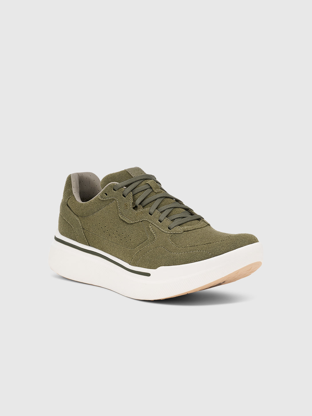 Burnt Olive Sequence 1.1 Suede Ahnu Suede Sneakers