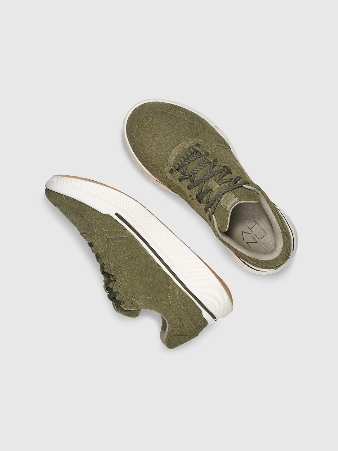 Burnt Olive Sequence 1.1 Suede Ahnu Suede Sneakers