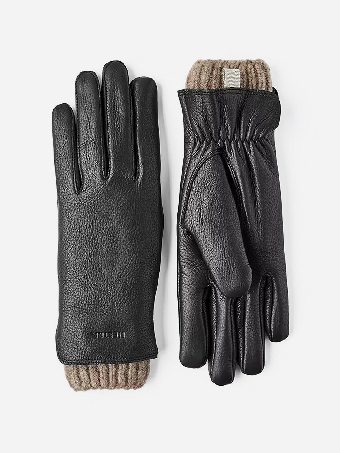 Black Tiril Womens Leather Winter Gloves Hestra 