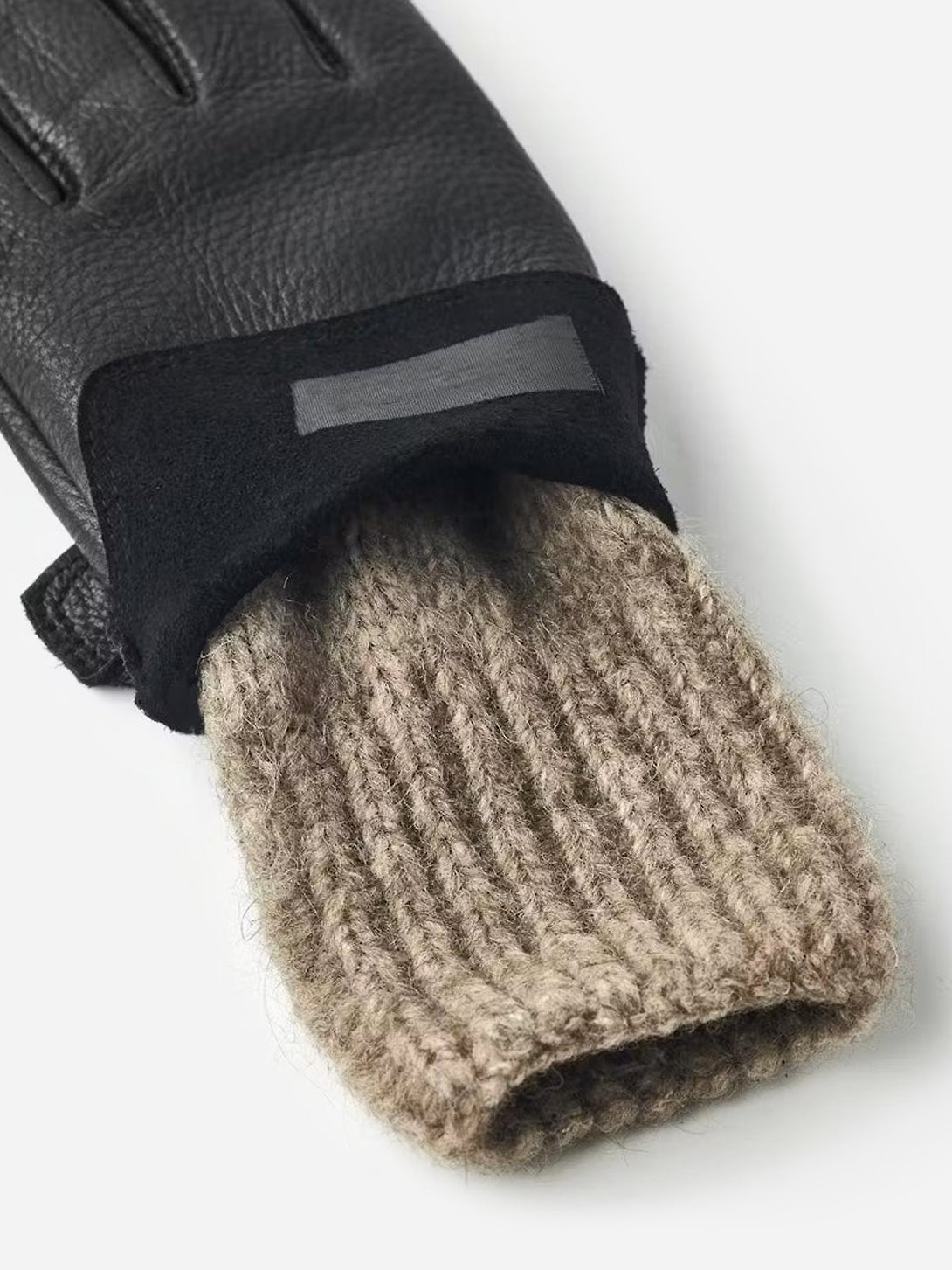 Black Tiril Womens Leather Winter Gloves Hestra 