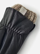 Black Tiril Womens Leather Winter Gloves Hestra 