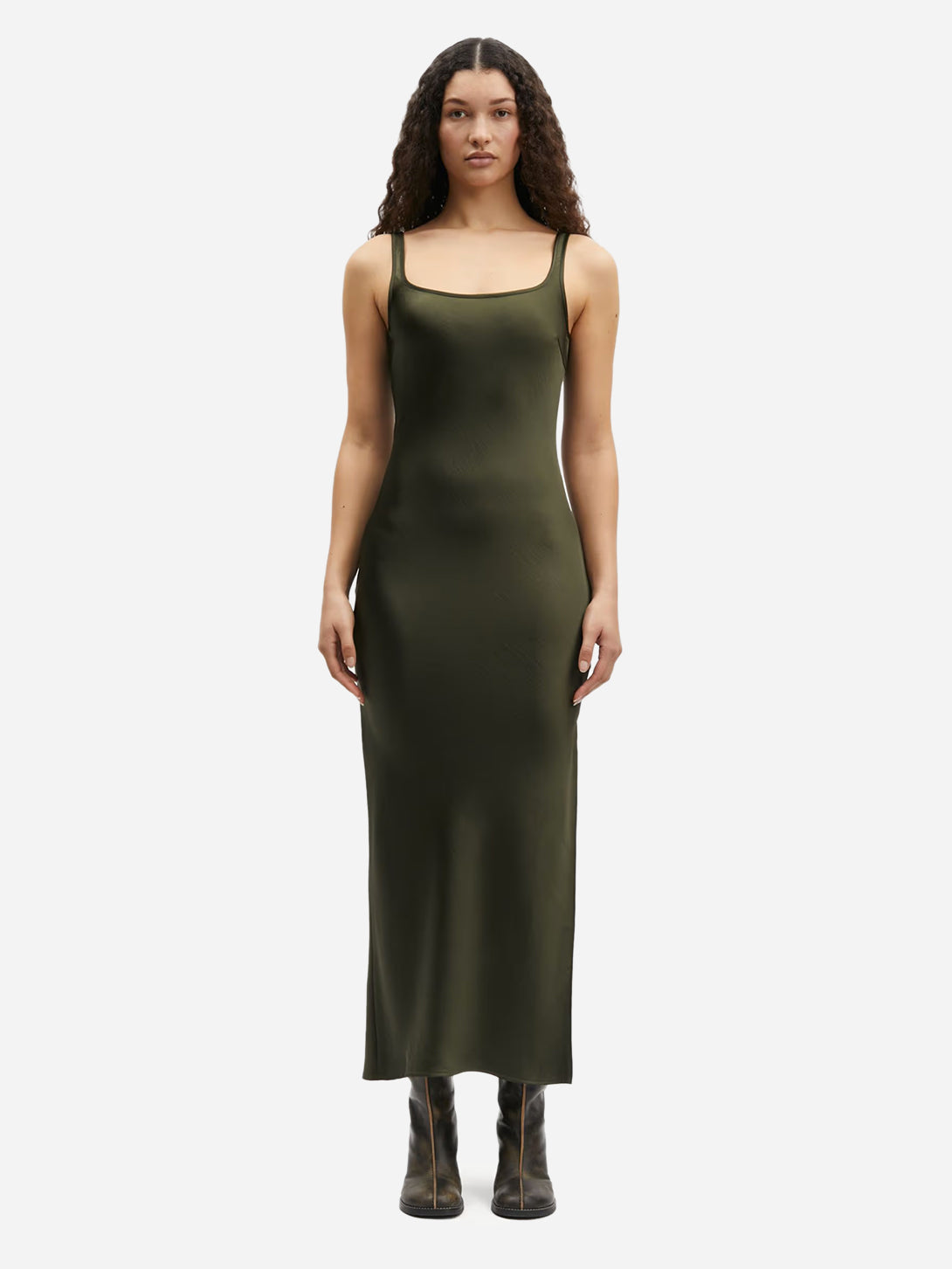 Forest Night Sunna Dress Womens Samsoe Samsoe Long Dress 