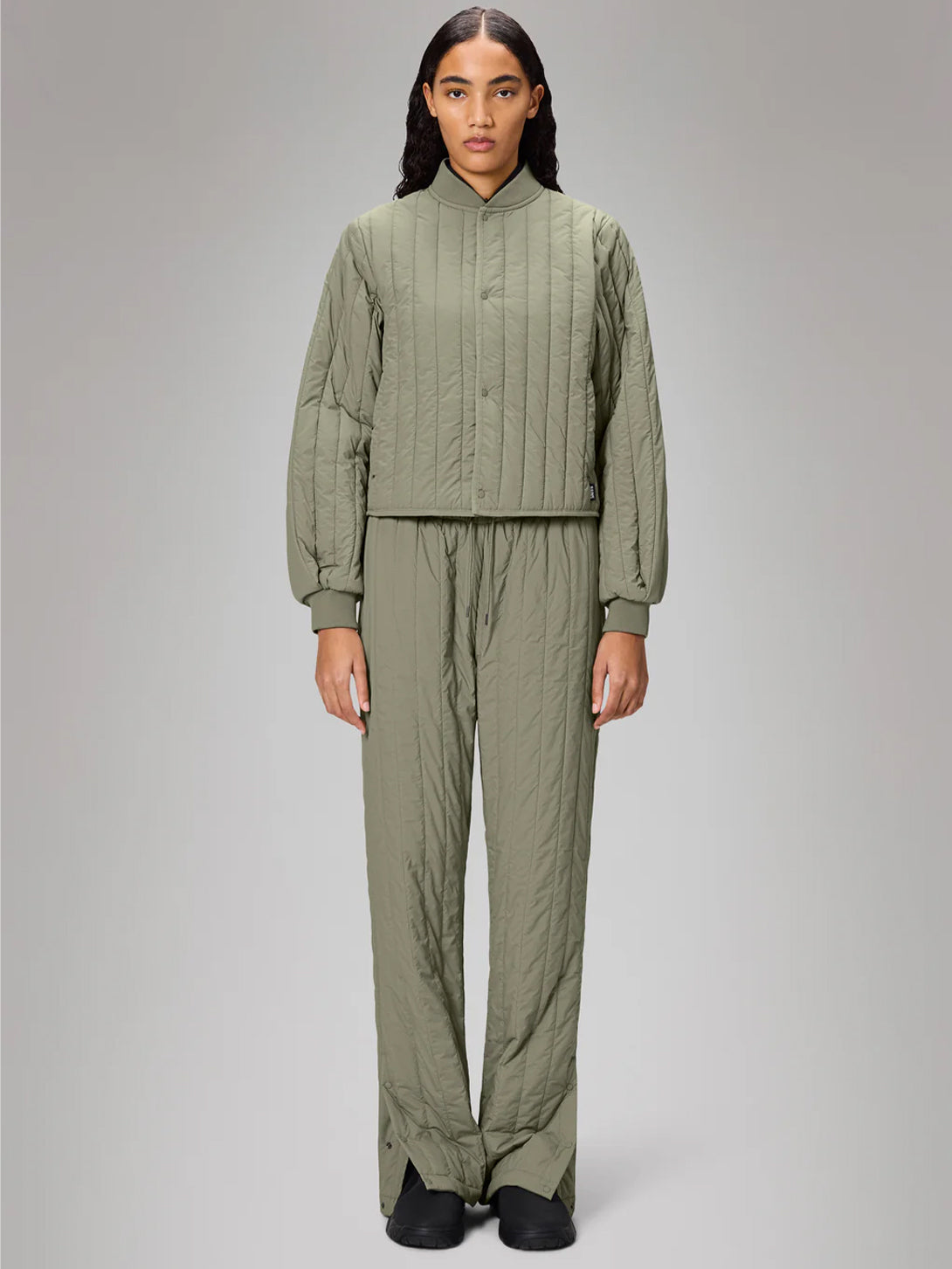 Drift Banja Liner Bomber W Jacket Womens Green Bomber Jacket Rains 