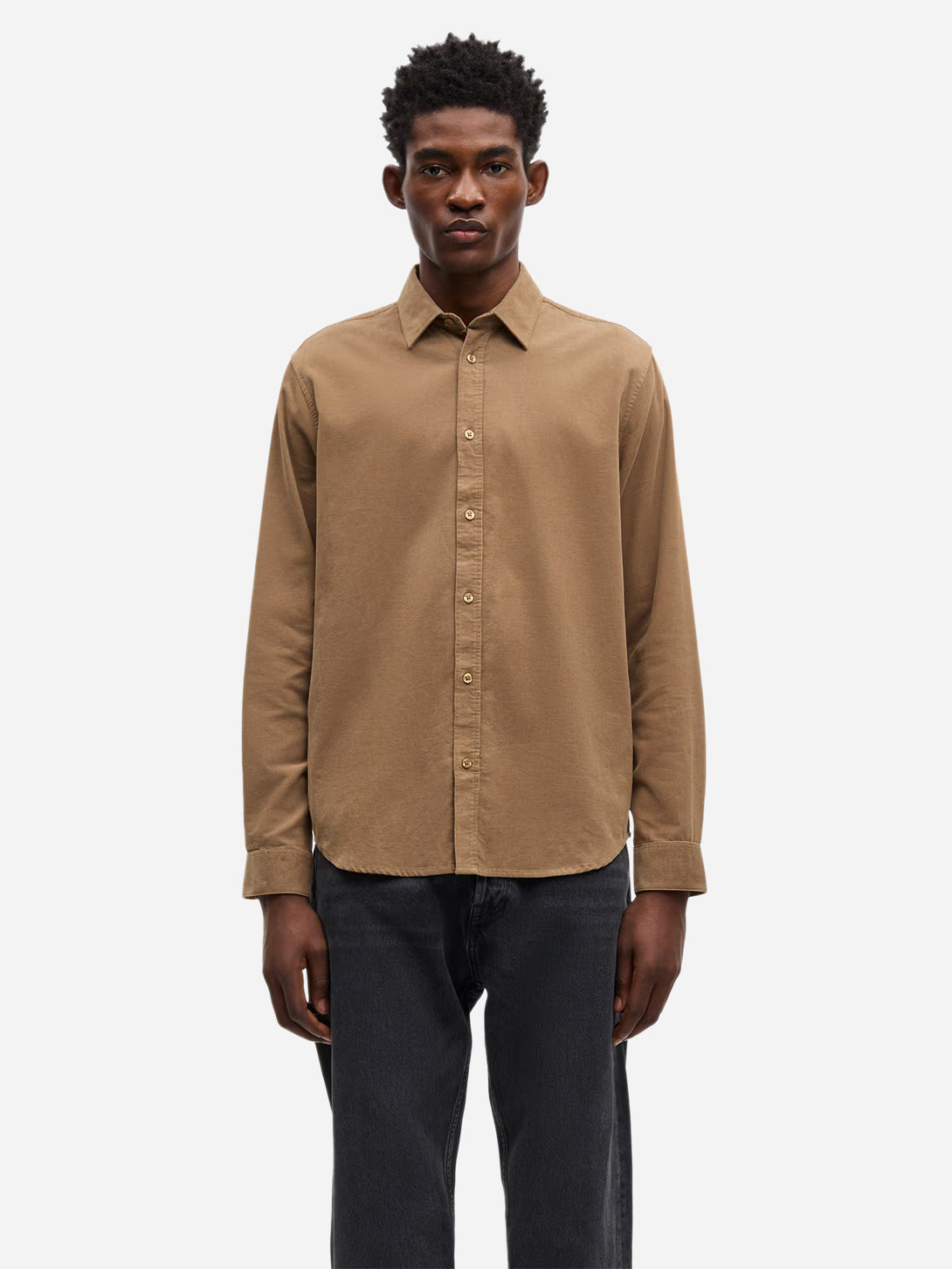 Otter Saliam NX Shirt Mens Button Up Corduroy Shirt Samsoe Samsoe 