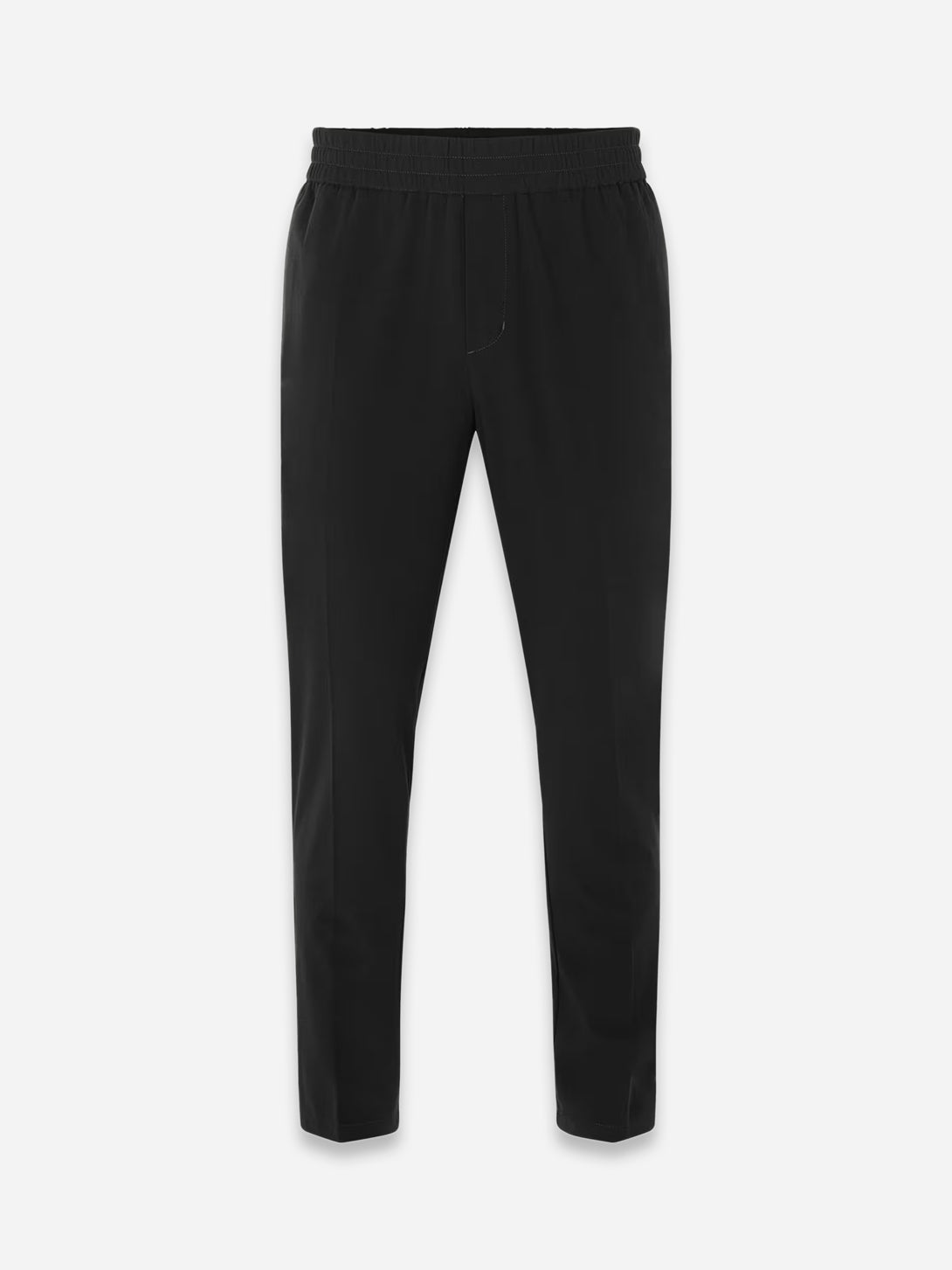 Black Smithy Trousers Mens Samsoe Samsoe Black Elastic Waistband Trousers 
