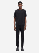 Black Smithy Trousers Mens Samsoe Samsoe Black Elastic Waistband Trousers 