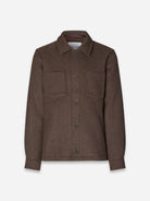 Chocolate Torte Pally Shirt Jacket Samsoe Samsoe Mens Heavy Overshirt Brown