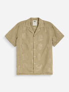 Palmoza Rocco Shirt Mens Camp Collar Lyocell Pattern Shirt OAS 
