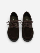 Mole Brown Croco Mix Boatshoe Mens Boatshoe Flat Les Deux 