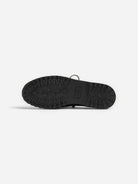 Black Grain Leather Boat Shoe Mens Black Leather Boat Shoes Les Deux