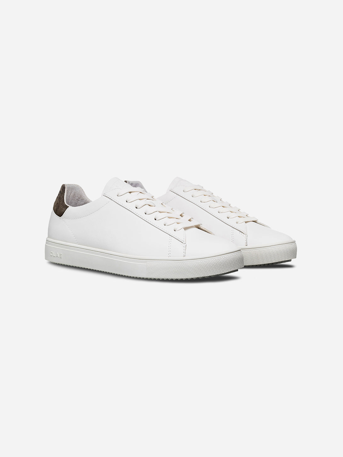 White Leather Olive Night Bradley Clae Vegan Sneakers Clae Los Angeles Fall Winter Clae Shoes 