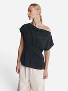 Black Gaia Top Womens Tencel Top Marle 