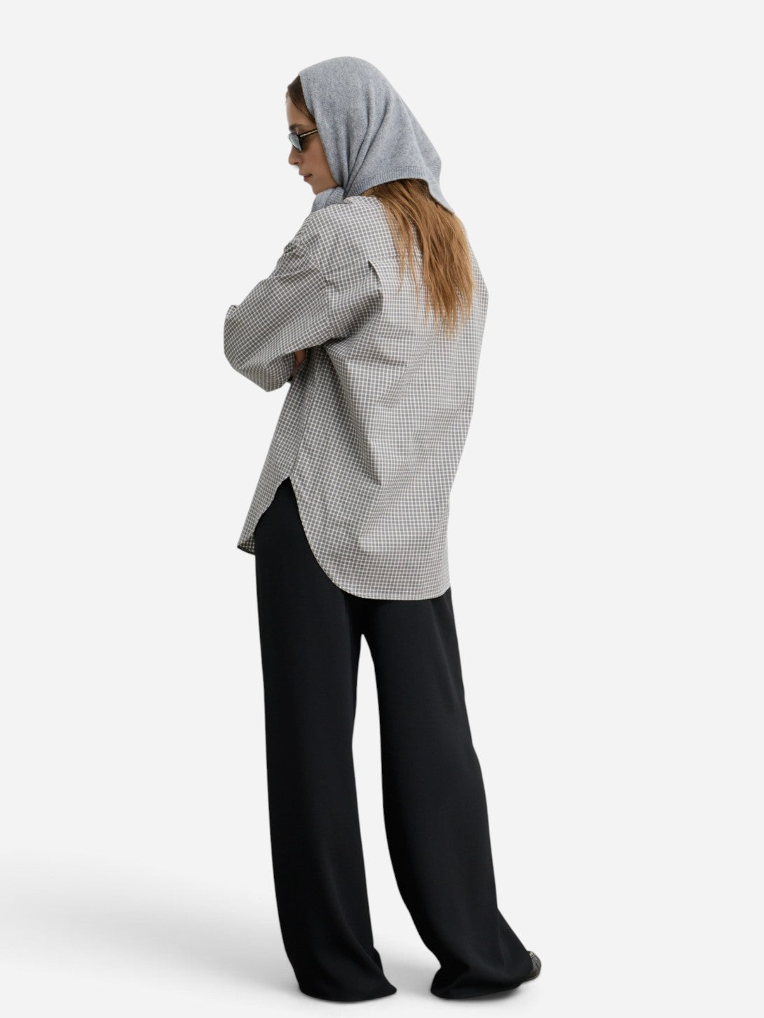 Grey Triangle Scarf Womens Scarf Almina Concept