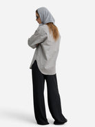 Grey Triangle Scarf Womens Scarf Almina Concept