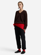 Red Triangle Scarf Womens Scarf Almina Concept