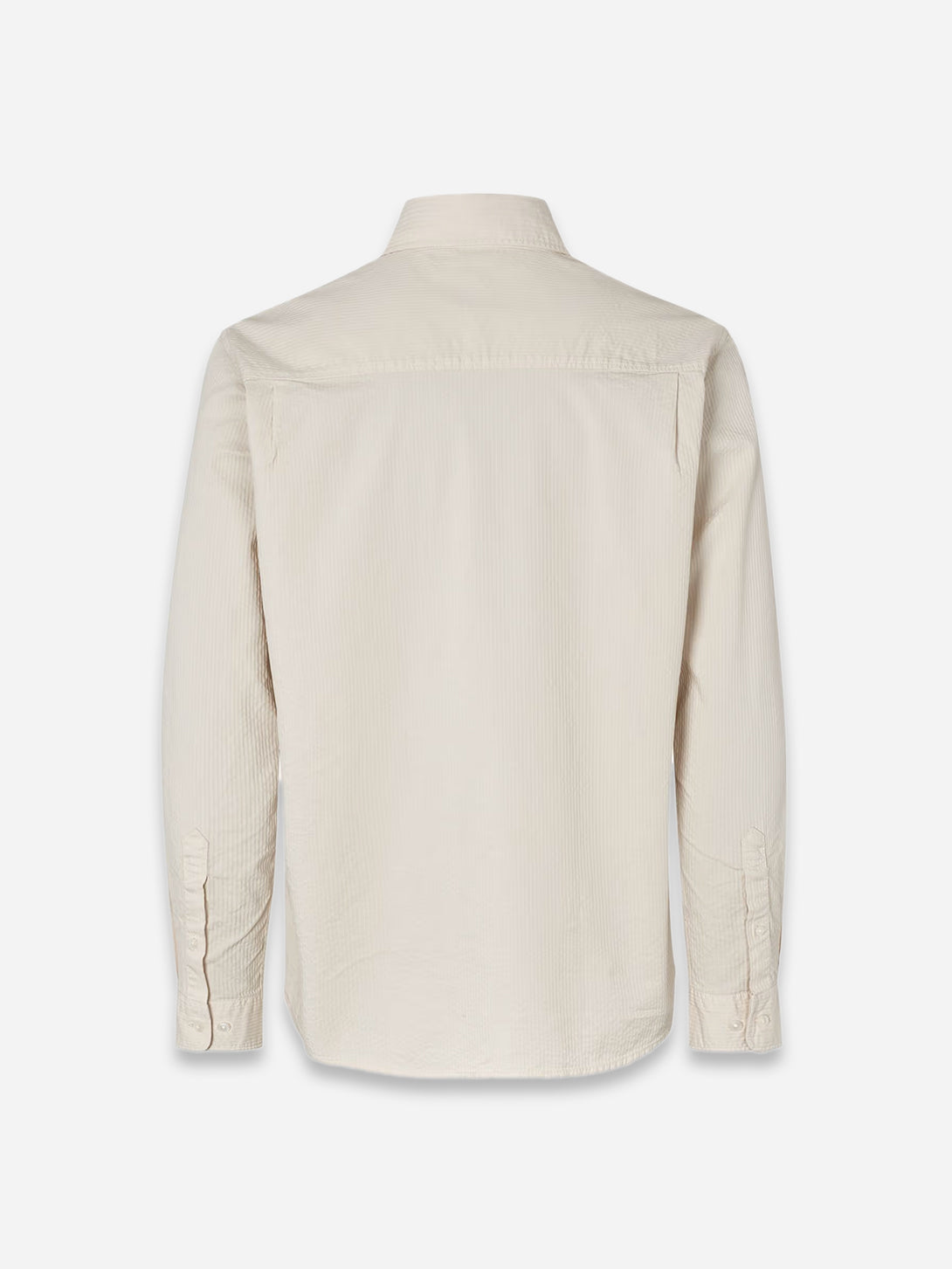 Silver Birch Sadamon J Shirt Mens Samsoe Samsoe Long Sleeve Button Up Collared Shirt 