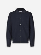 Salute Sarichard Cardigan mens Navy Cardigan Knit Long Sleeve Samsoe Samsoe 