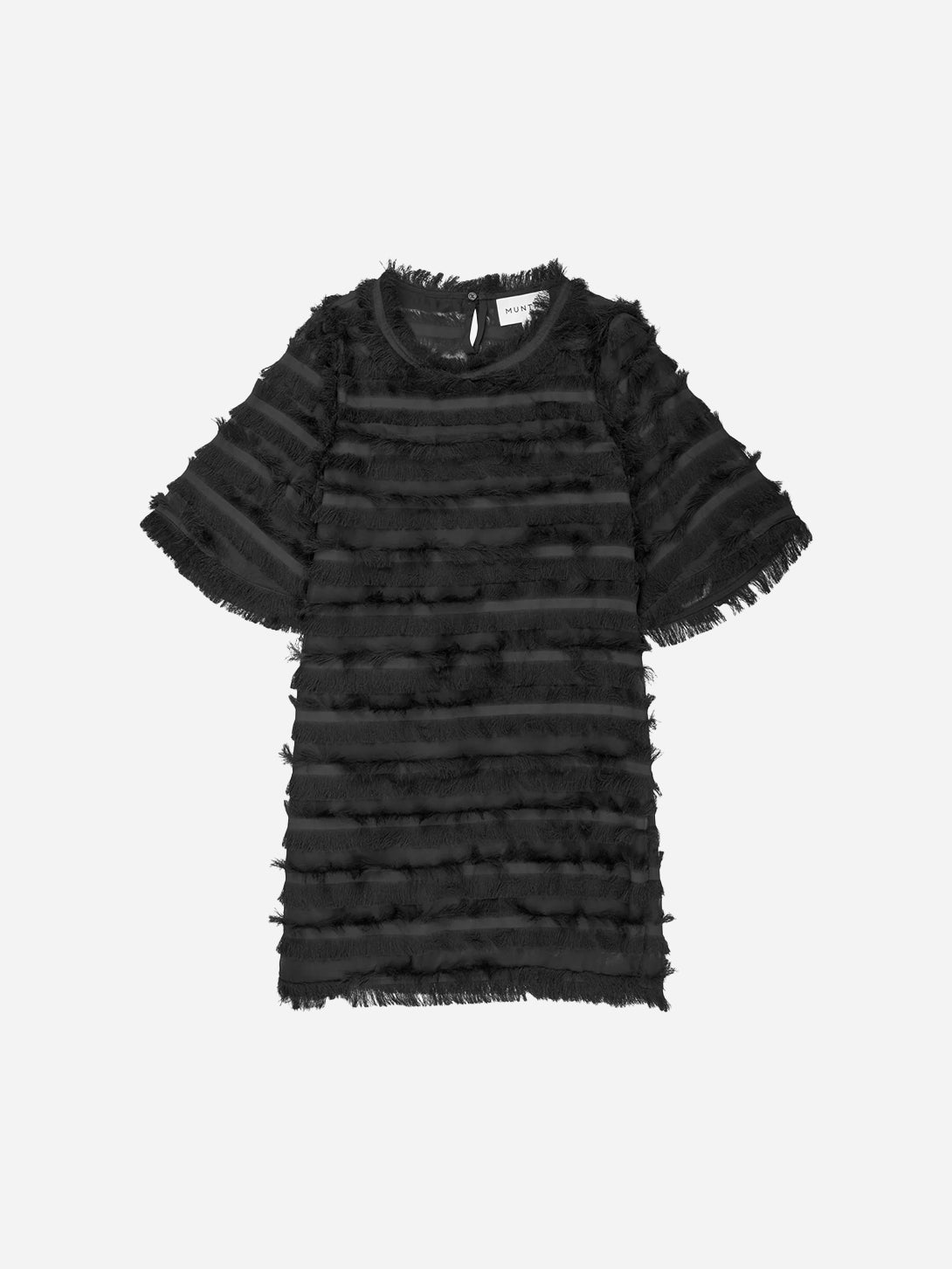 Black Levonda Womens Munthe Long Dress Recycled Polyester Dress 