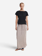 Black Lill Knit Tee Womens T Shirt Marle 