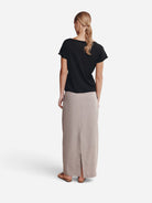 Black Lill Knit Tee Womens T Shirt Marle 