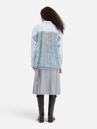 Sripe Blue Vontario Womens Woven Collared Shirt Munthe Clothing