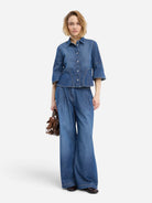 Blue Vunna Womens Woven Denim Shirt Munthe Clothing