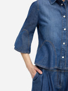 Blue Vunna Womens Woven Denim Shirt Munthe Clothing