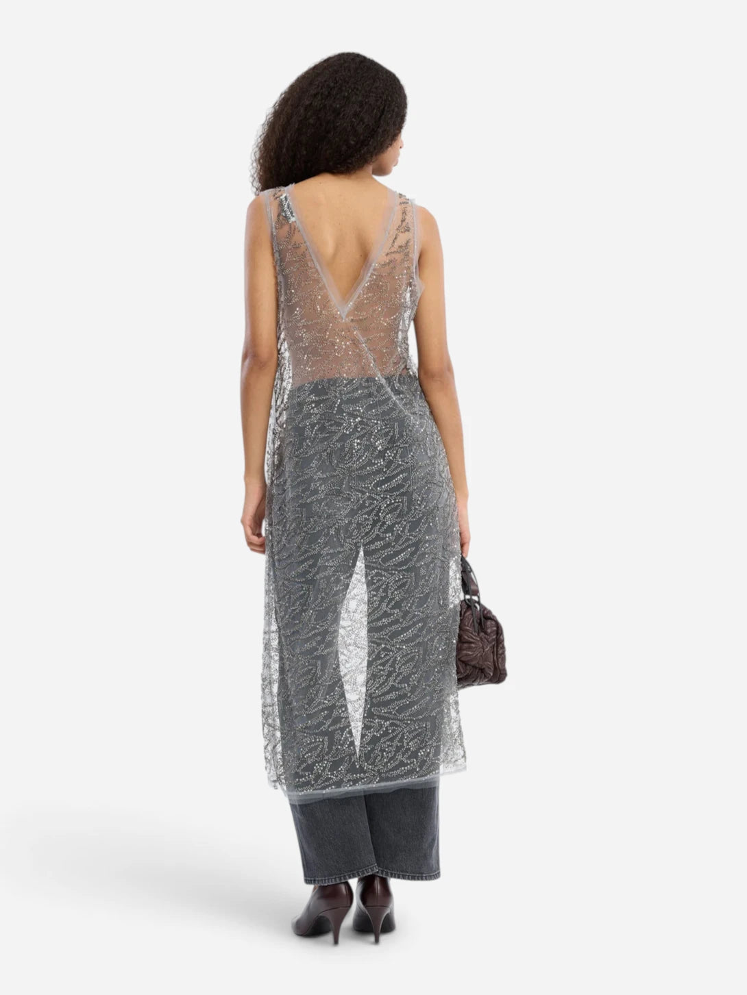 Gun Metal Varika Munthe Womens Slip Dress 