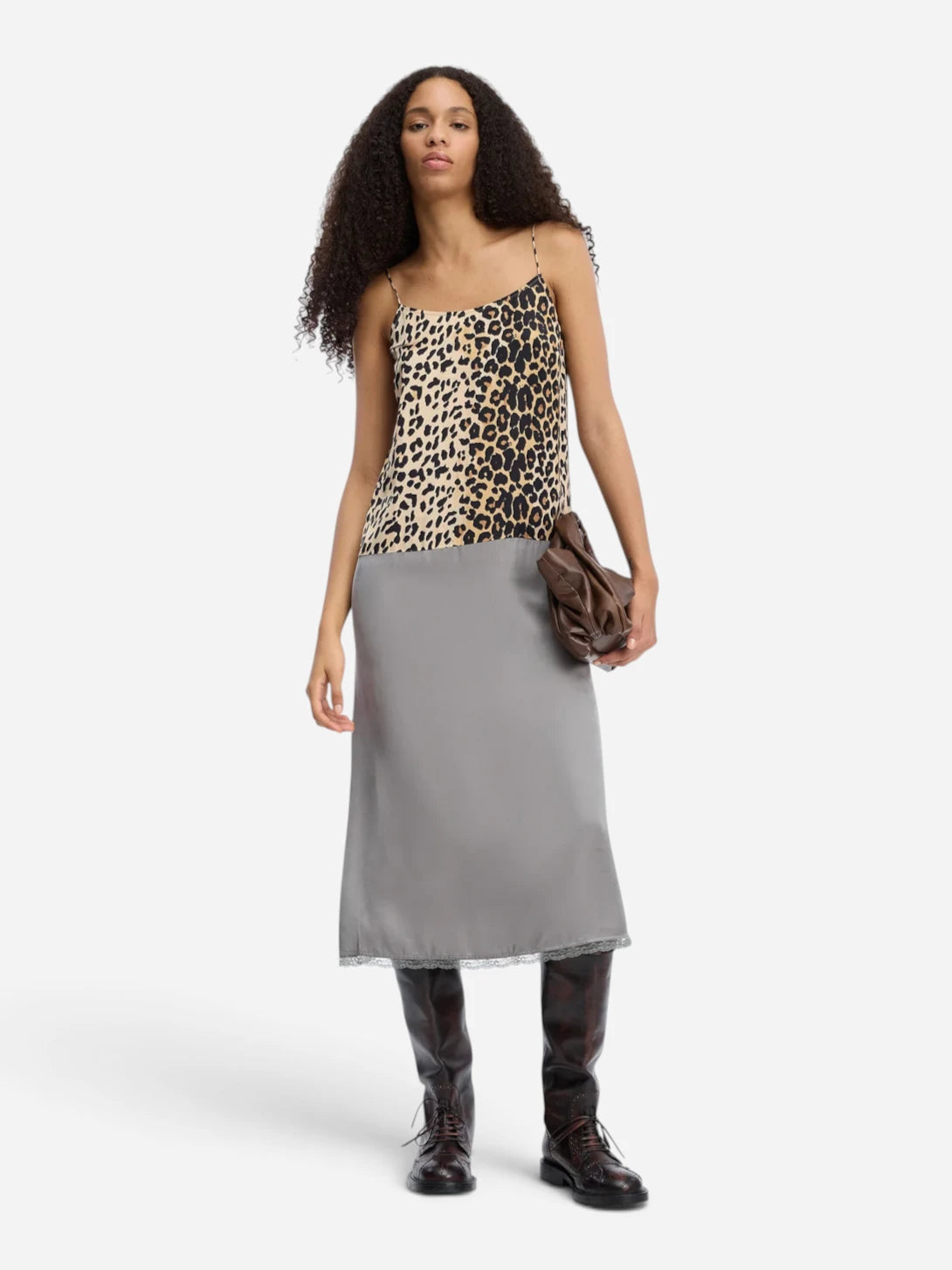 Print Animal Varika Slip Womes Slip Dress Munthe Clothing