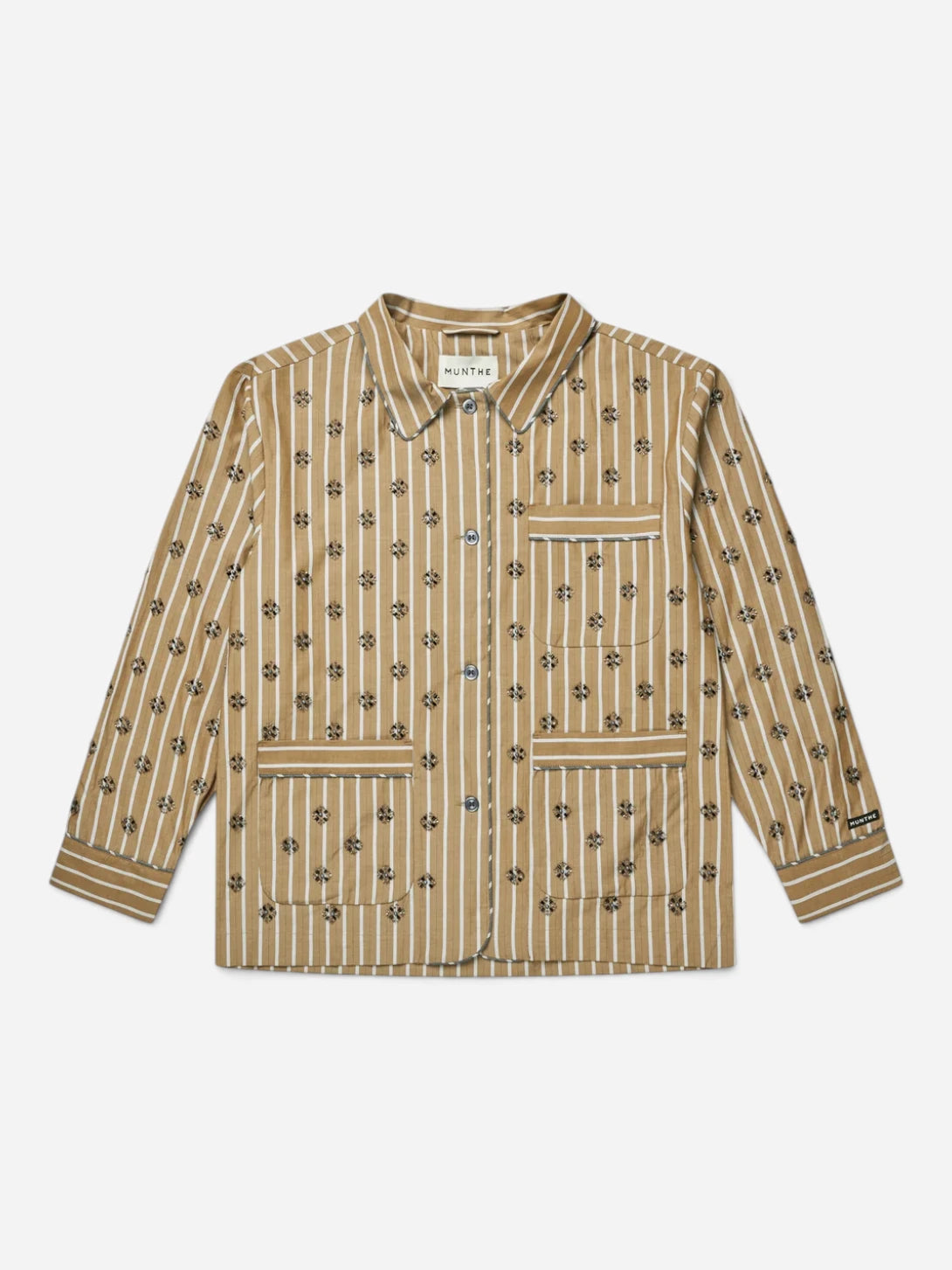 Nature Vintager Womens Pattern Shirt Jacket Collared Munthe Clothing
