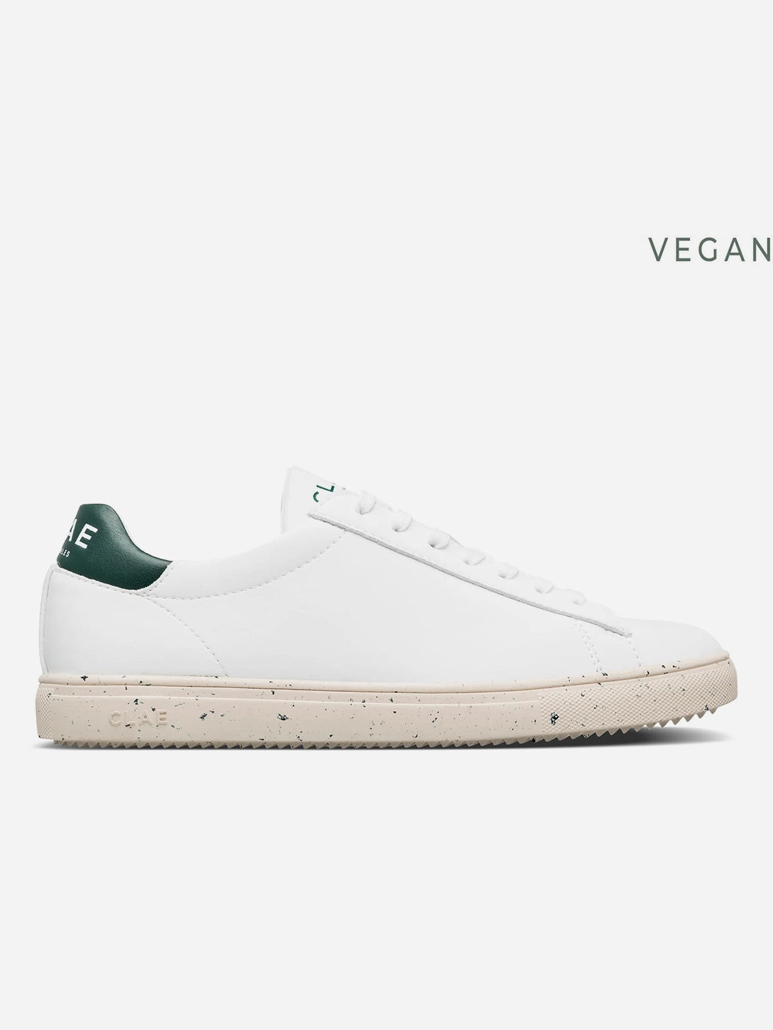 White Trekking Green Bradley Vegan Clae Sneakers 