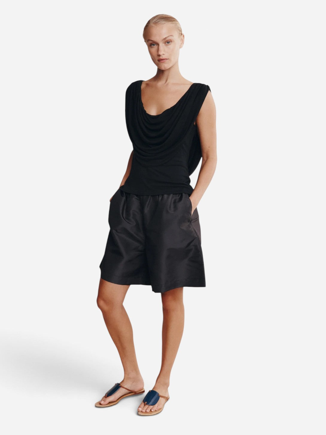 Black Wini Top Womens Black Blouse Marle Clothing