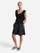 Black Wini Top Womens Black Blouse Marle Clothing
