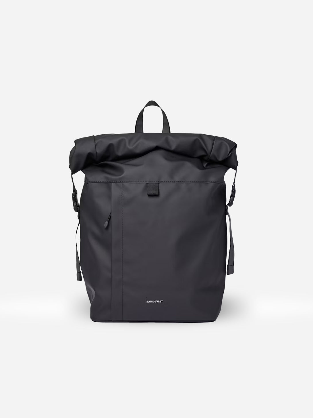 Black Konrad Sandqvist Backpack Roll Top Carry Bag 