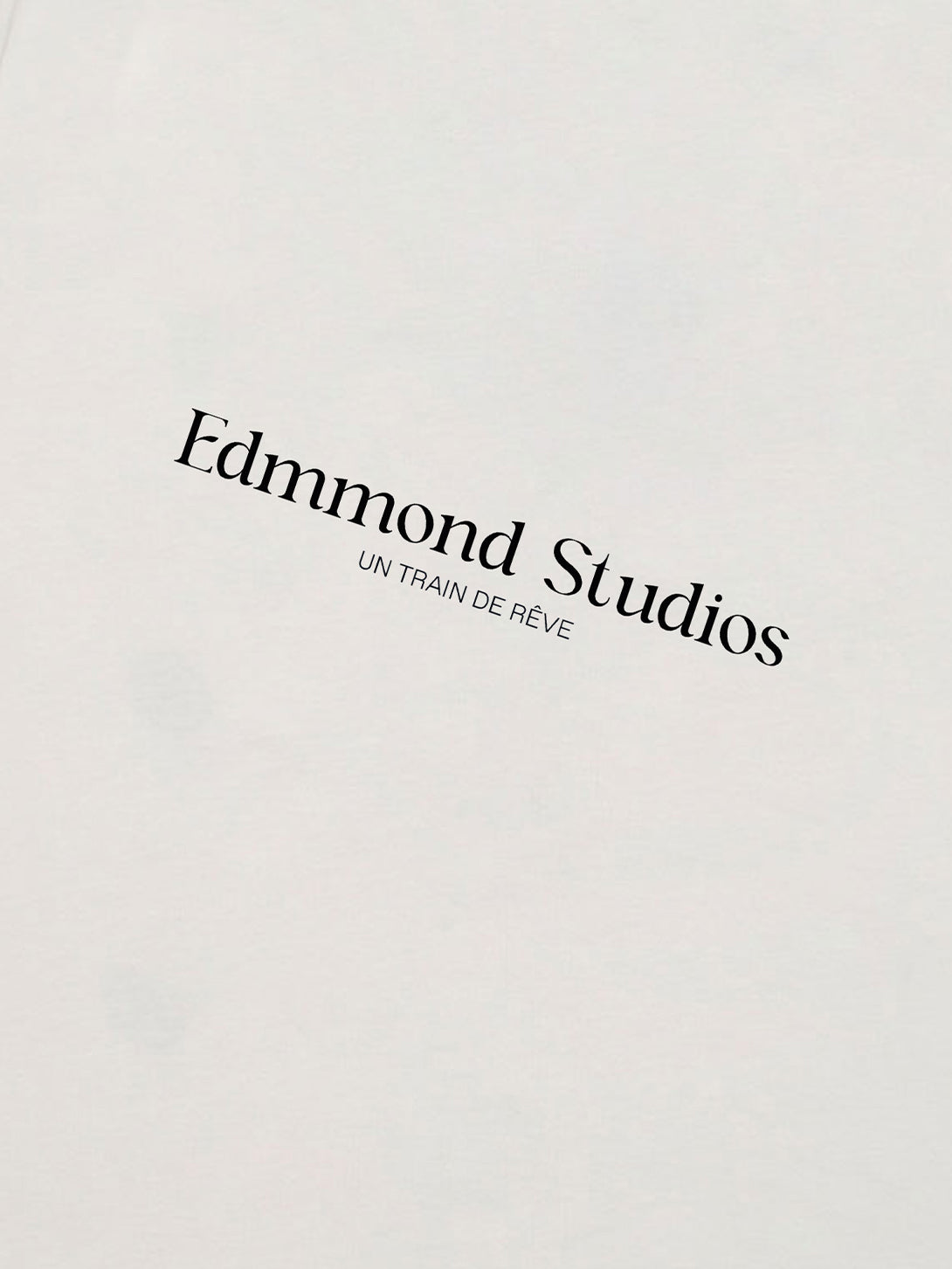 White Orient Express Mens Edmmond Studios White Printed T Shirt Short Sleeve Tee 